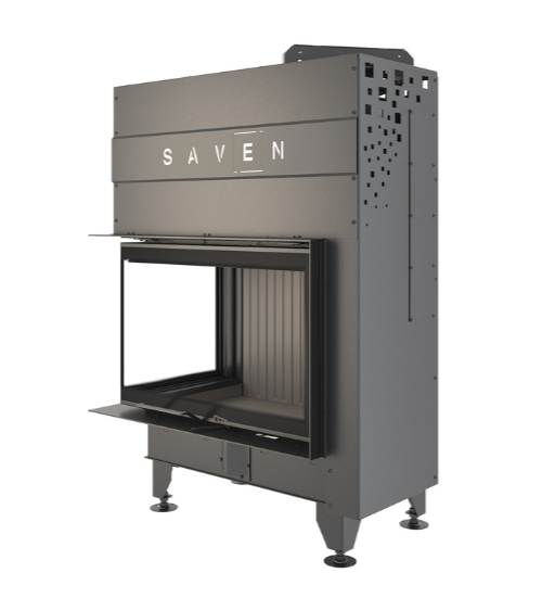 Insert de cheminée SAVEN Energy Up 75x50x47L Noir (15,1 kW) ECO