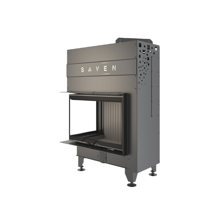 Insert de cheminée SAVEN Energy Up 75x50x47L Noir (15,1 kW) ECO