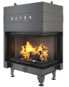 Insert de cheminée SAVEN Energy Up 75x50x47R Noir (15,1 kW) ECO