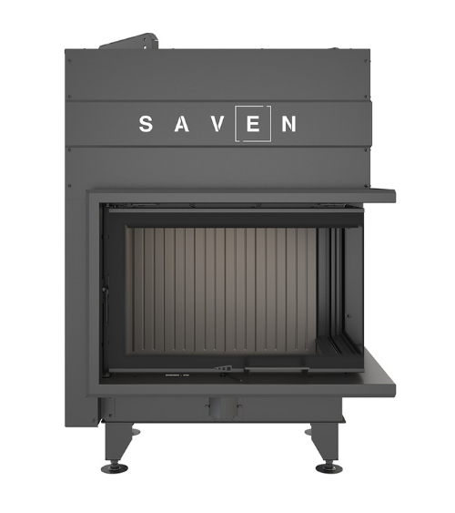Insert de cheminée SAVEN Energy Up 75x50x47R Noir (15,1 kW) ECO