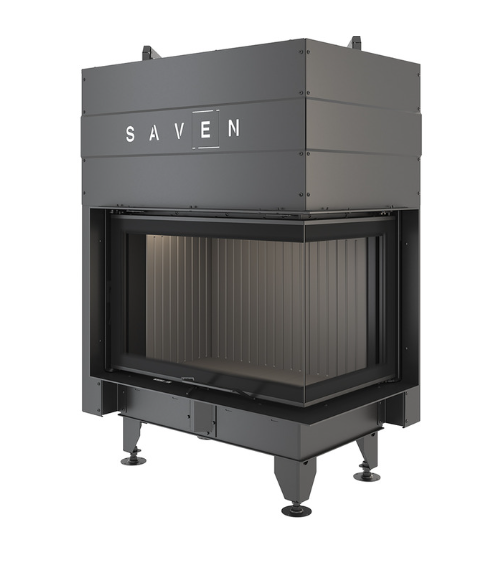 Insert de cheminée SAVEN Energy Up 75x50x47R Noir (15,1 kW) ECO