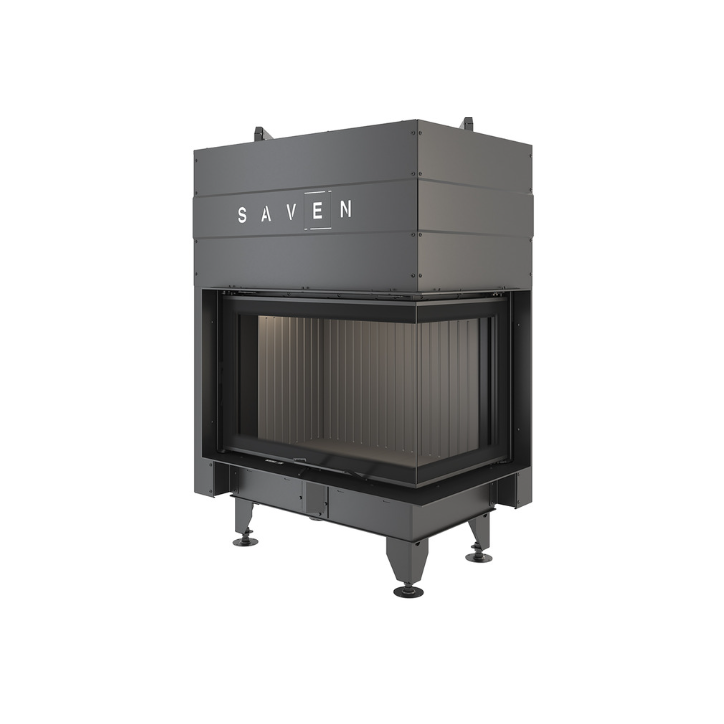 Inserto per camino SAVEN Energy Up 75x50x47R Nero (15,1 kW) ECO