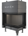 Insert de cheminée SAVEN Energy Up 75x50x47R Noir (15,1 kW) ECO