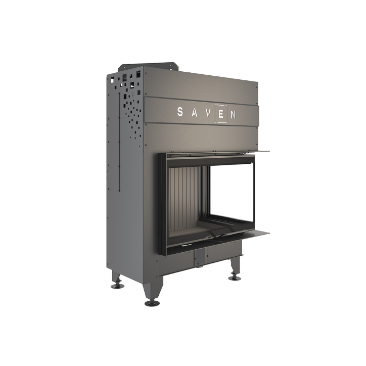 Inserto per camino SAVEN Energy Up 75x50x47R Nero (15,1 kW) ECO