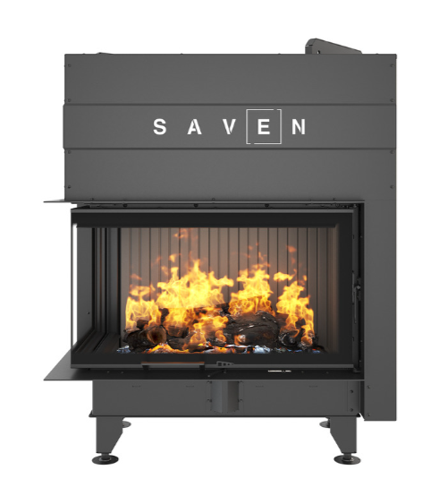 Insert de cheminée SAVEN Energy Up 85 x 50 x 47 L Noir (17,0 kW) ECO