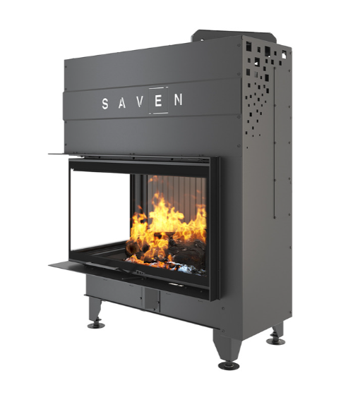 Insert de cheminée SAVEN Energy Up 85 x 50 x 47 L Noir (17,0 kW) ECO