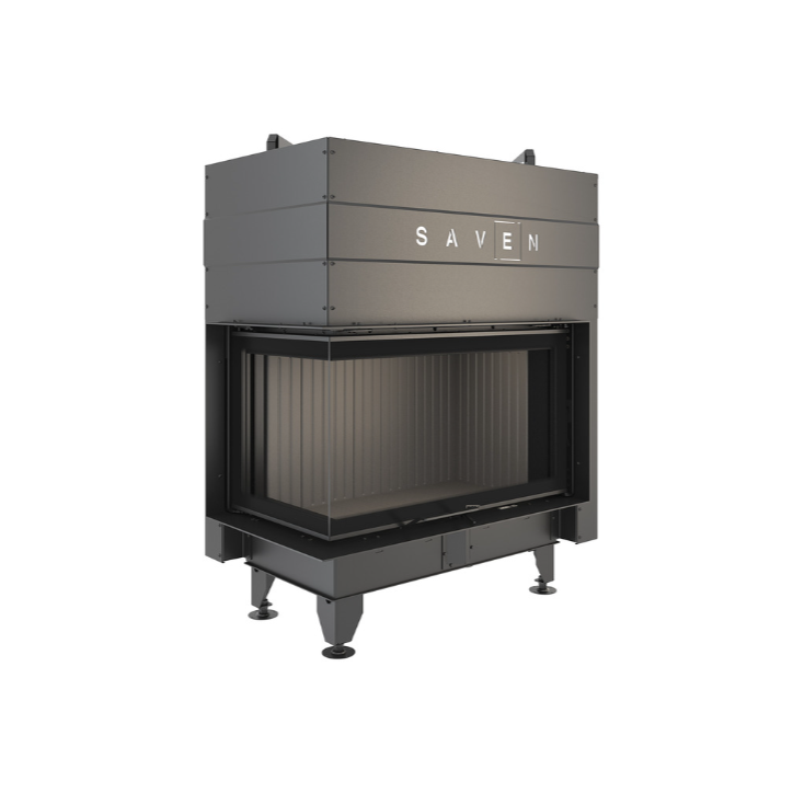Inserto per camino SAVEN Energy Up 85 x 50 x 47 L Nero (17,0 kW) ECO
