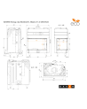 Inserto per camino SAVEN Energy Up 85 x 50 x 47 L Nero (17,0 kW) ECO