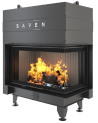 Insert de cheminée SAVEN Energy Up 85 x 50 x 47 R Noir (17,0 kW) ECO