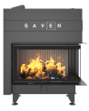 Inserto de chimenea SAVEN Energy Up 85 x 50 x 47 R Negro (17,0 kW) ECO