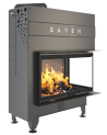 Insert de cheminée SAVEN Energy Up 85 x 50 x 47 R Noir (17,0 kW) ECO