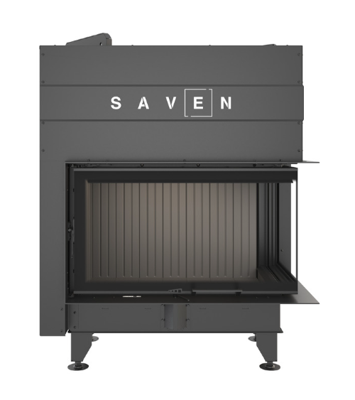 Inserto per camino SAVEN Energy Up 85 x 50 x 47 R Nero (17,0 kW) ECO