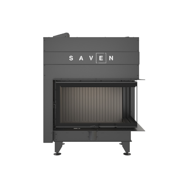 Insert de cheminée SAVEN Energy Up 85 x 50 x 47 R Noir (17,0 kW) ECO
