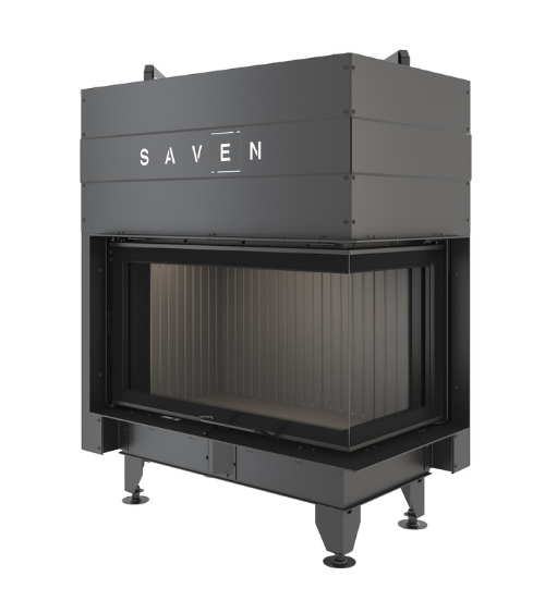 Insert de cheminée SAVEN Energy Up 85 x 50 x 47 R Noir (17,0 kW) ECO