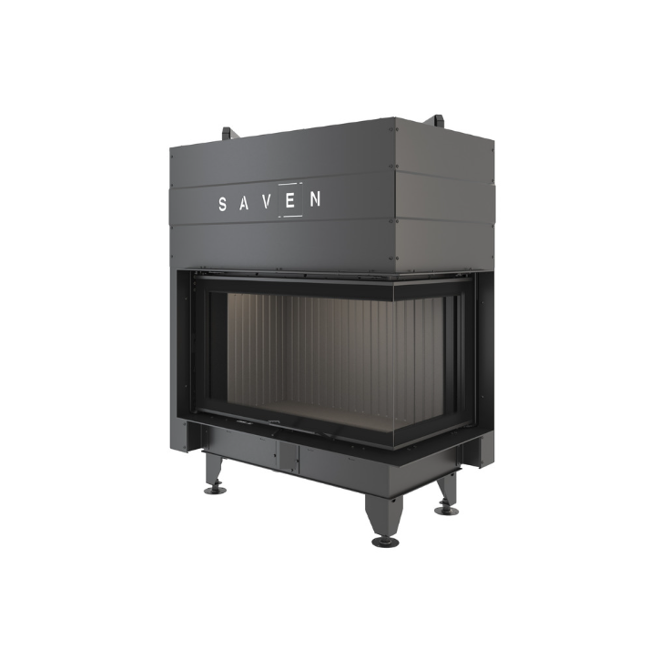 Insert de cheminée SAVEN Energy Up 85 x 50 x 47 R Noir (17,0 kW) ECO
