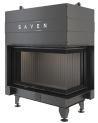 Inserto per camino SAVEN Energy Up 85 x 50 x 47 R Nero (17,0 kW) ECO