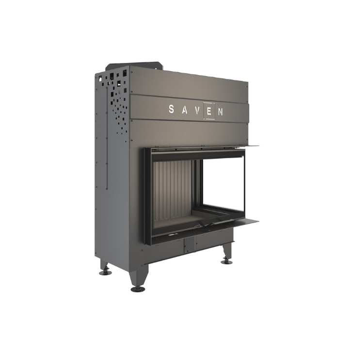 Insert de cheminée SAVEN Energy Up 85 x 50 x 47 R Noir (17,0 kW) ECO