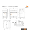 Insert de cheminée SAVEN Energy Up 85 x 50 x 47 R Noir (17,0 kW) ECO
