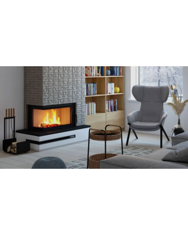 lareira em aço SAVEN Energy 90x50 Eco – 19 kW