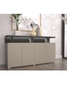 Salon complet SERIO - beige et noir