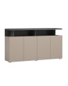 Salon complet SERIO - beige et noir