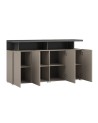 Salon complet SERIO - beige et noir