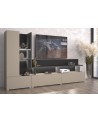 Salon complet SERIO - beige et noir