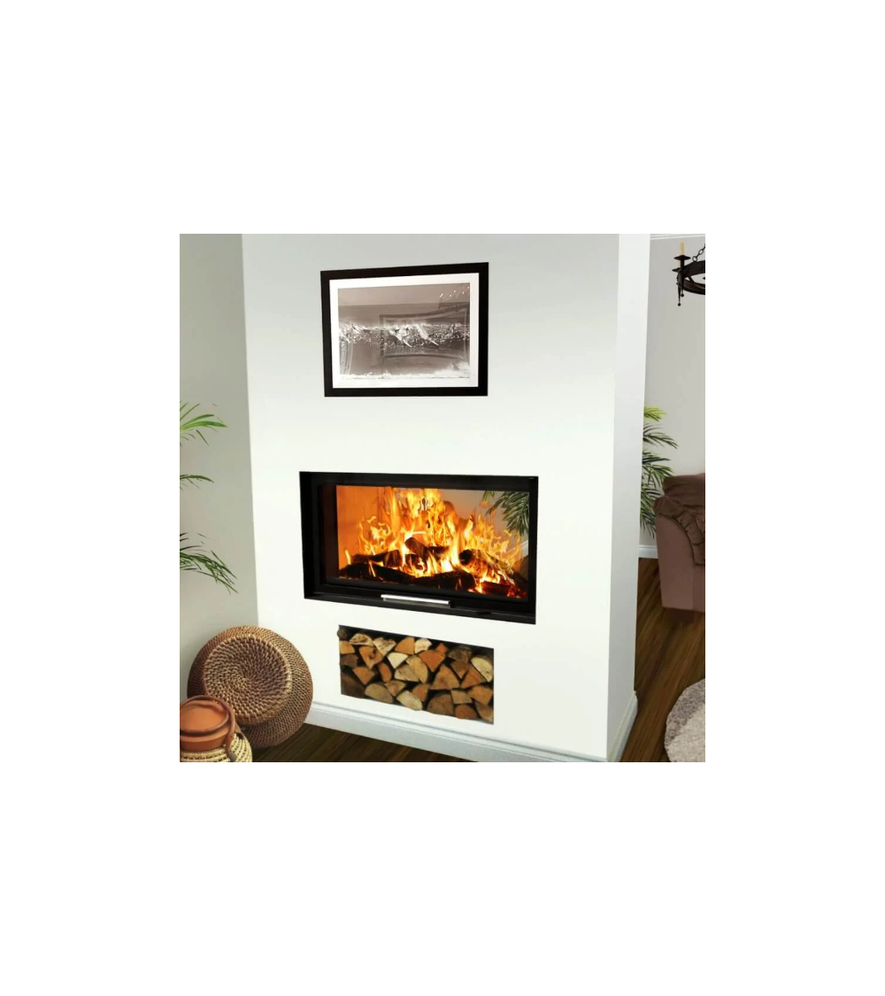 Insert de cheminée 130 EVO LD TUNNEL d200 126 CM 8-14kW design haut de gamme