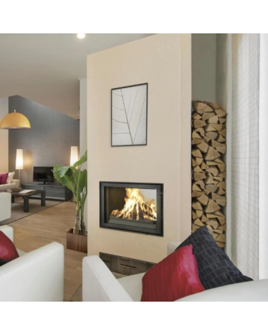 Insert de cheminée 100 EVO LD d200 96 CM 10-17kW design haut de gamme