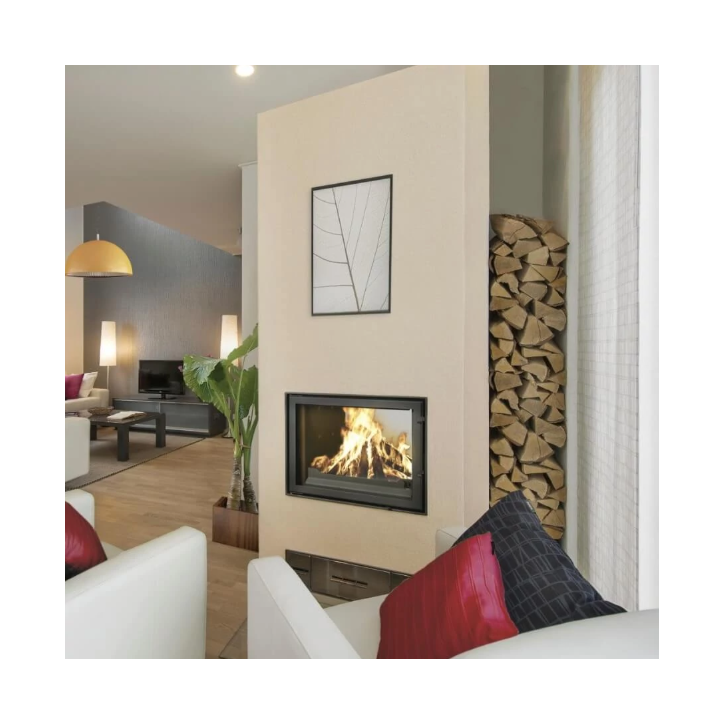 Insert de cheminée 100 EVO LD d200 96 CM  17kW design haut de gamme