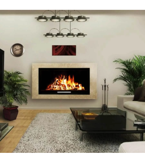 Inserto para chimenea 80 EVO LD doble cara TUNNEL 84 CM 6-12kW diseño de alta gama