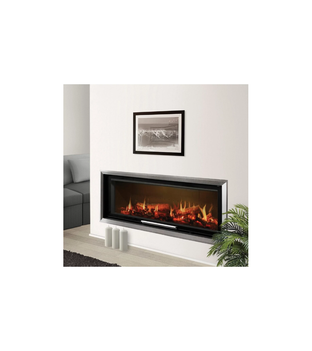 Insert de cheminée 160 EVO 2LD TUNNEL d250 20kW design haut de gamme