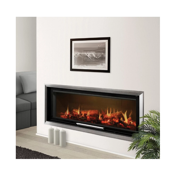 Insertable de chimenea 160 EVO 2LD TUNNEL d250 20kW de diseño de alta gama