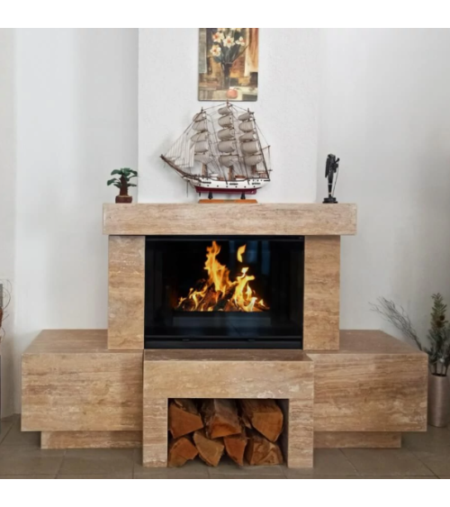 Inserto para chimenea 80 CM LD EVO 8-14kW diseño de alta gama