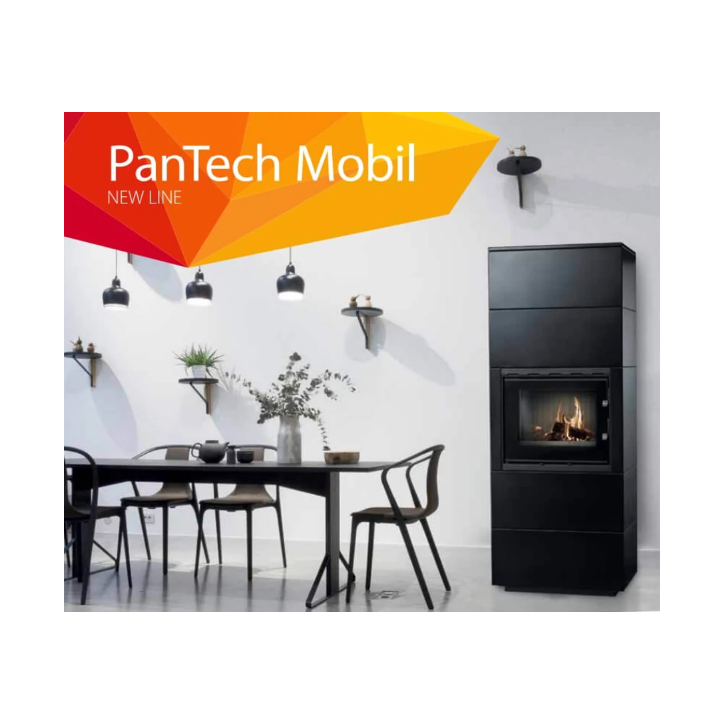 Insert de cheminée 60 BCG L noir 2+2  70x180 CM 4-6 kW