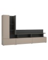 Salon complet SERIO - beige et noir