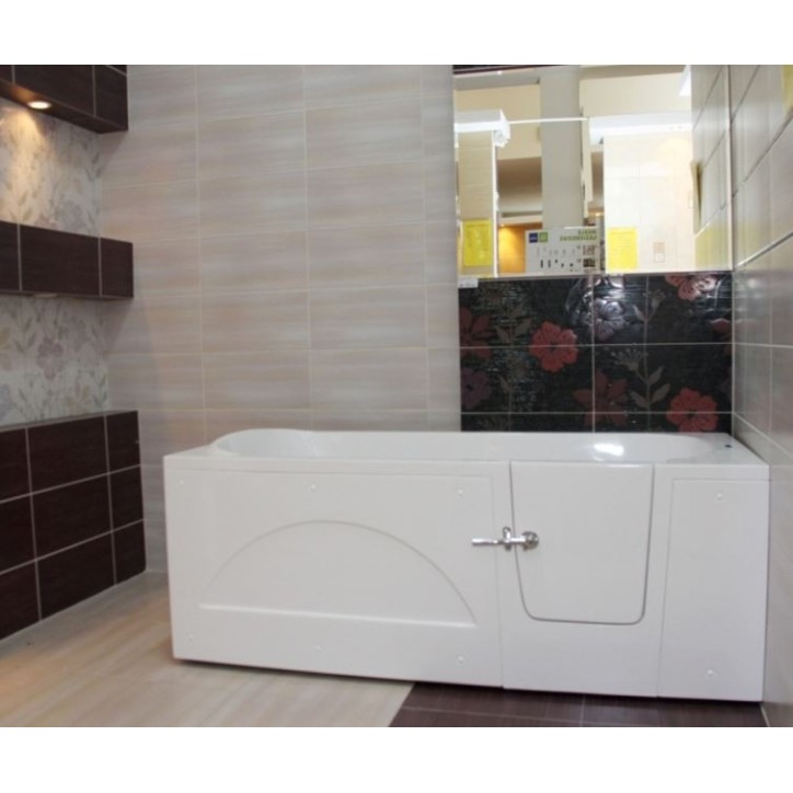 Baignoire à porte EULALIE BALNEO porte à droite 140/150/160/170 x76x60 cm