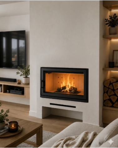 Insert de cheminée Kominek LSLD 12KW 112cm x 91cm