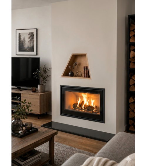 Inserto de lareira Kominek 10KW 135cm x 71cm