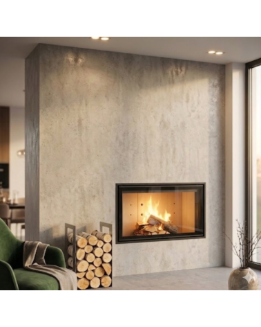 Lareira de embutir Kominek PP 13KW 128cm x 106cm