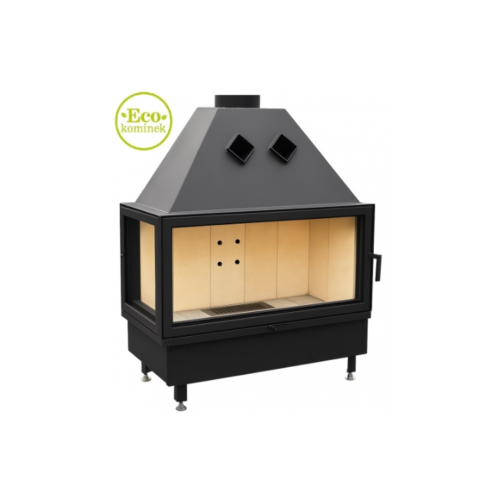 Insert de cheminée Kominek 13KW 128cm x 106cm Insert de cheminée Kominek 13KW 128cm x 106cm