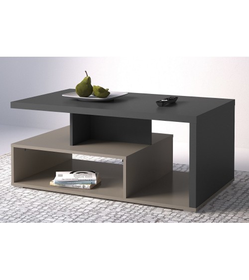 Salon complet SERIO - beige et noir