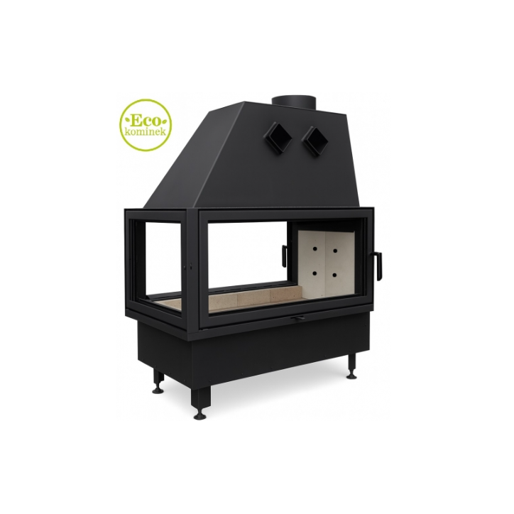 Insertable de chimenea Kominek 13KW 122cm x 49cm