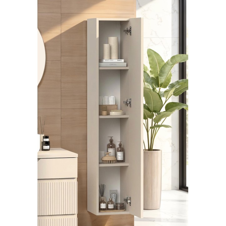 Meuble salle de bain +colonne RIO cashmere 100x93x48 cm