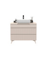 Meuble salle de bain +colonne RIO cashmere 100x93x48 cm