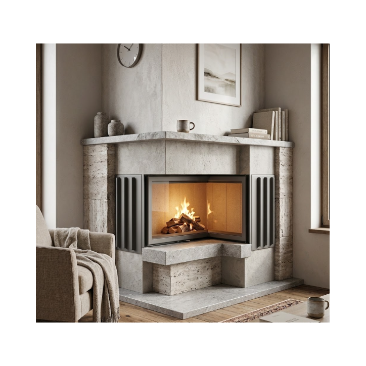 Insert de cheminée Kominek 12KW 109cm x 103cm