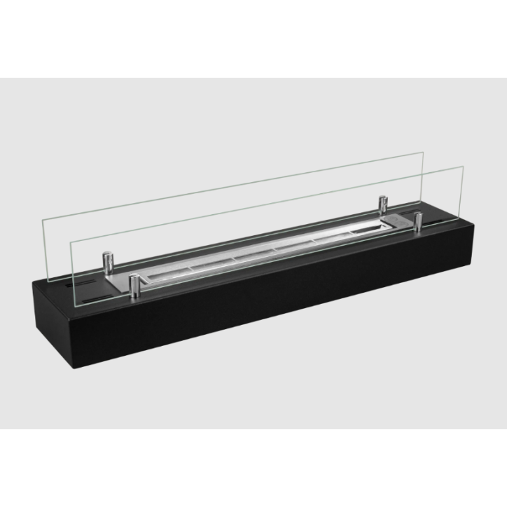 Lareira ecológica de embutir com vidro 700 mm