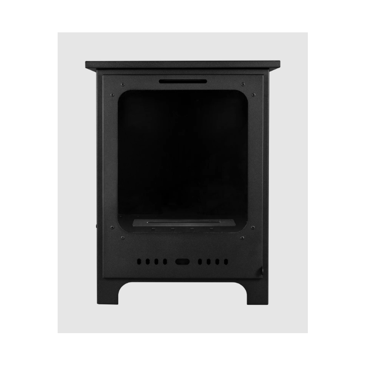 Biocheminée type poêle Mini, noir mat avec vitre 40 x 52 x 30 cm