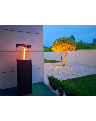 Biocamino da terra PATIO – BESTIA nero opaco 95,7 x 26,8 cm