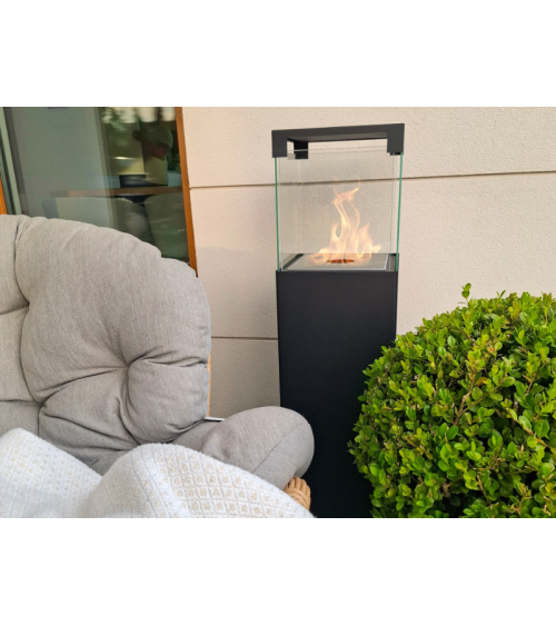 Biocamino da terra PATIO – BESTIA nero opaco 95,7 x 26,8 cm